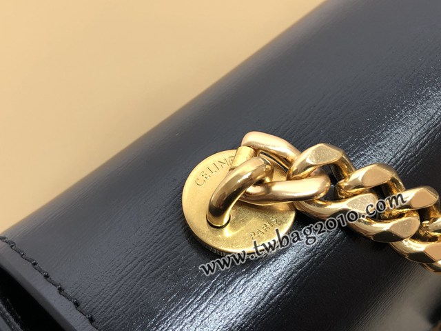 Celine專櫃2023新款CUIR TRIOMPHE皮標標誌印花鏈條包 賽琳凱旋門鏈條肩背包 sldj2325